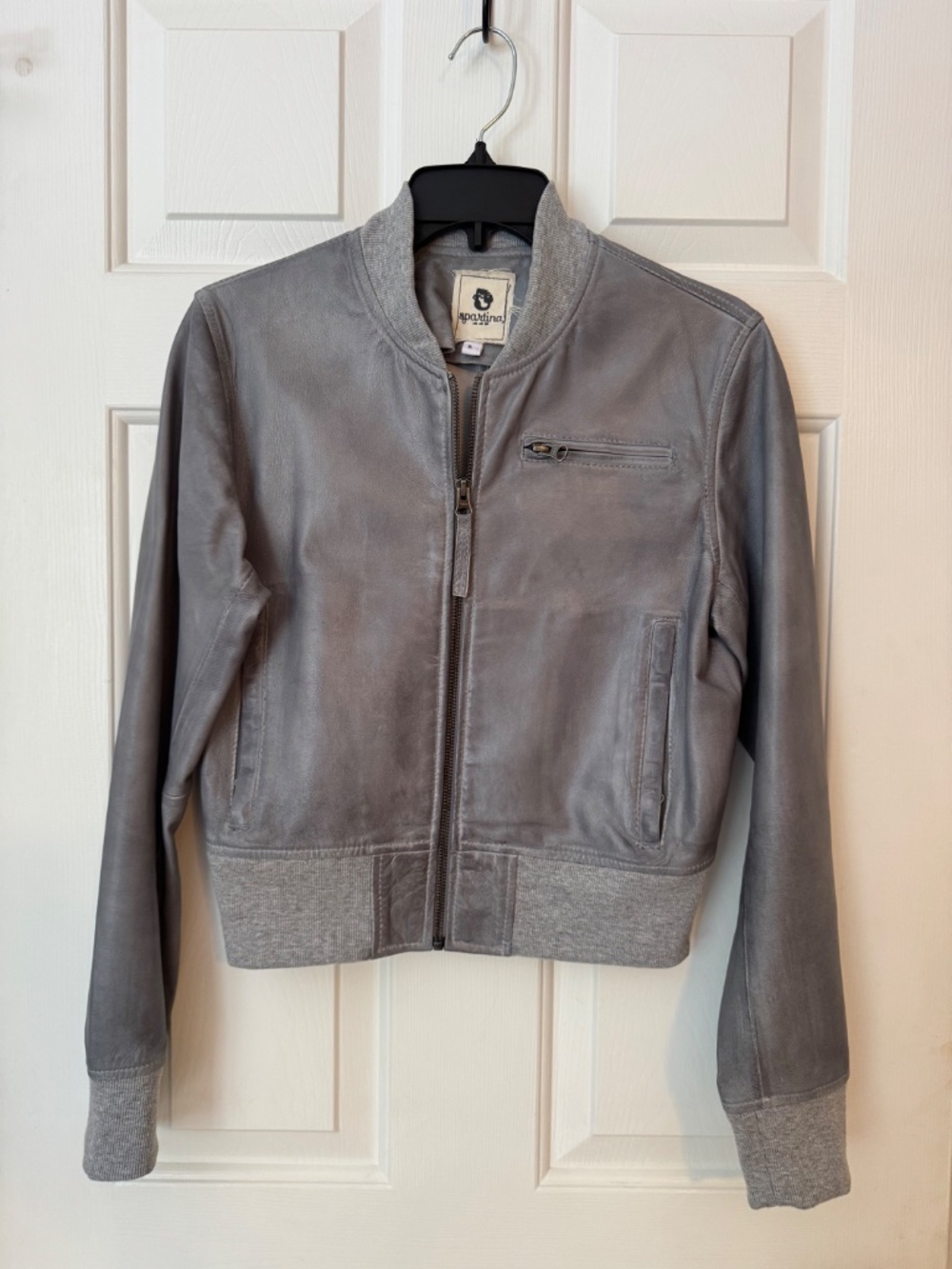 Jordan Leather Jacket Steel- Jakett for Spartina 449 - Picture 2 of 5